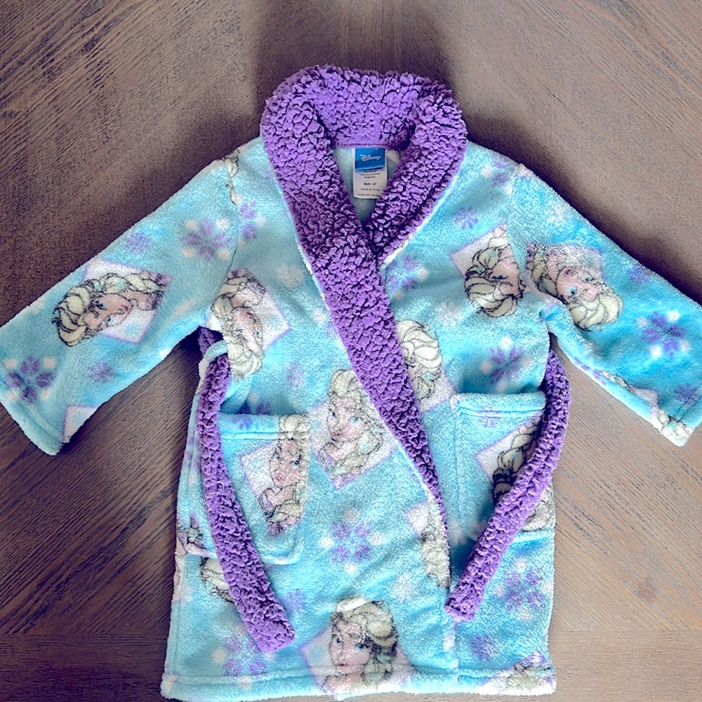 Disney Frozen Elsa fleece robe 2T